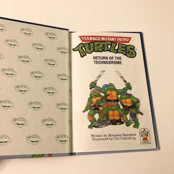1990 TMNT Teenage Mutant  Ninja Turtle Return of the Technodrome Book - Picture 6 of 13